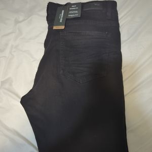 Kenneth Cole tapered fit black denim jeans
